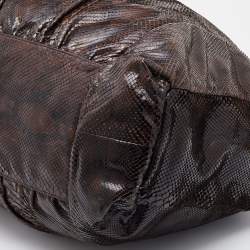 حقيبة يد غوتشي هيستريا كبيرة جلد ثعبان أسود