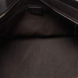 Gucci Dark Brown Guccissima Leather Bamboo Bar Tote