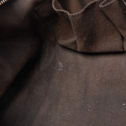 Gucci Dark Brown Guccissima Leather Bamboo Bar Tote
