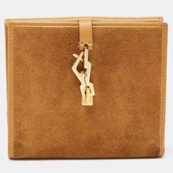 Gucci Tan Leather and Suede Jackie French Wallet
