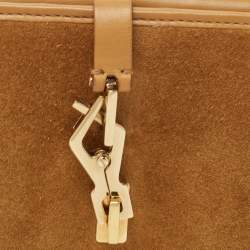 Gucci Tan Leather and Suede Jackie French Wallet