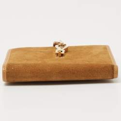 Gucci Tan Leather and Suede Jackie French Wallet