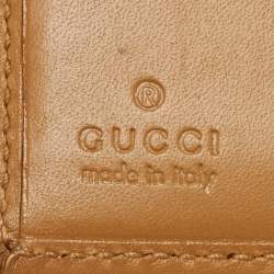 Gucci Tan Leather and Suede Jackie French Wallet