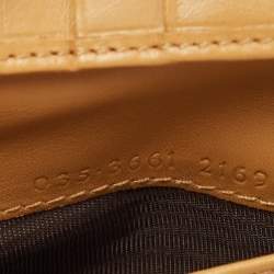 Gucci Tan Leather and Suede Jackie French Wallet