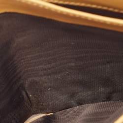 Gucci Pink/Tan Suede and Leather Jackie French Wallet
