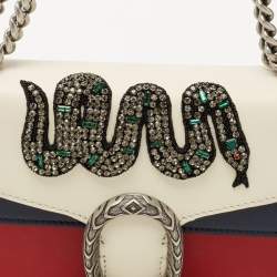 مملوكة مسبقًا Gucci Multicolor Leather Mini Crystal Snake Embroidered Dionysus Shoulder Bag