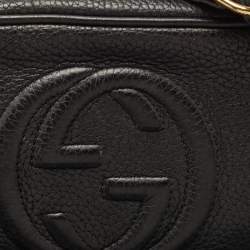 Gucci Black Leather Mini Soho Disco Shoulder Bag