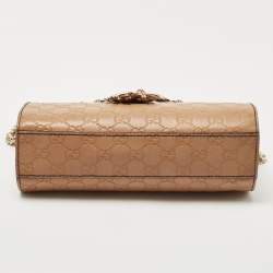Pre Owned Gucci Beige Guccissima Leather Small Emily Chain Shoulder Bag