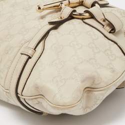 Pre Owned Gucci Cream Guccissima Leather 85th Anniversary Hobo