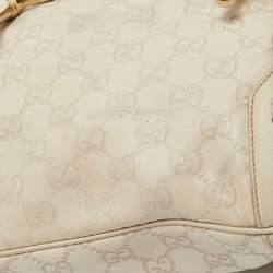 Pre Owned Gucci Cream Guccissima Leather 85th Anniversary Hobo