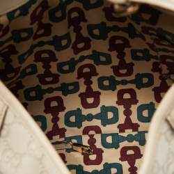 Pre Owned Gucci Cream Guccissima Leather 85th Anniversary Hobo