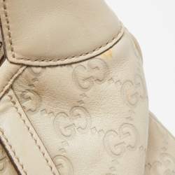 Pre Owned Gucci Cream Guccissima Leather 85th Anniversary Hobo