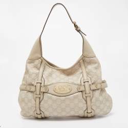 Pre Owned Gucci Cream Guccissima Leather 85th Anniversary Hobo