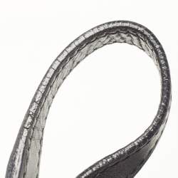 Pre Owned Gucci Green GG Canvas and Leather Tote