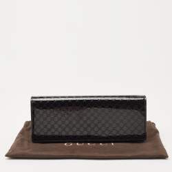 Pre Owned حقيبة كلتش غوتشي برودواي جلد مايكروغوتشيسيما لامع صغيرة