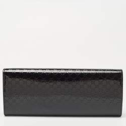 Pre Owned حقيبة كلتش غوتشي برودواي جلد مايكروغوتشيسيما لامع صغيرة