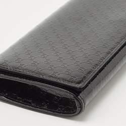 Pre Owned حقيبة كلتش غوتشي برودواي جلد مايكروغوتشيسيما لامع صغيرة