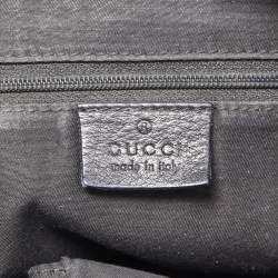 Pre Owned Gucci Black GG Canvas Medium New Ladies Web Tote