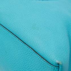 Pre Owned Gucci Blue Leather Medium Chain Soho Shoulder Bag