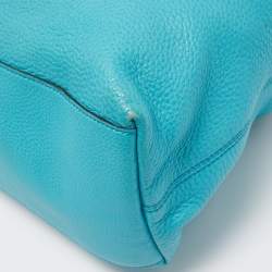 Pre Owned Gucci Blue Leather Medium Chain Soho Shoulder Bag