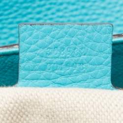 Pre Owned Gucci Blue Leather Medium Chain Soho Shoulder Bag