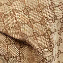 مملوكة مسبقًا Gucci Beige GG Canvas and Leather Medium Sukey Tote
