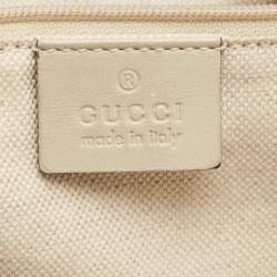 مملوكة مسبقًا Gucci Beige GG Canvas and Leather Medium Sukey Tote