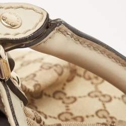 مملوكة مسبقًا Gucci Beige GG Canvas and Leather Medium Sukey Tote