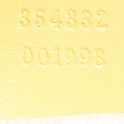 Pre Owned Gucci Yellow Diamante Leather Satchel