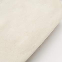 Pre Owned Gucci White Leather Blue Web Hobo