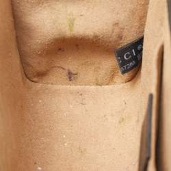Gucci Black/Beige GG Supreme Canvas and Leather Small Padlock Shoulder Bag