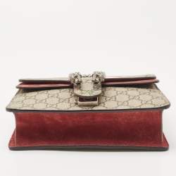 Gucci Multicolor GG Supreme Blooms Canvas and Suede Mini Dionysus Shoulder Bag