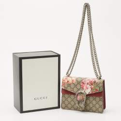 Gucci Multicolor GG Supreme Blooms Canvas and Suede Mini Dionysus Shoulder Bag