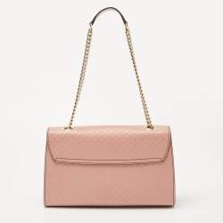 Gucci Pink Microguccissima Leather Medium Emily Chain Shoulder Bag