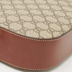 مملوكة مسبقًا Gucci Brown/Beige GG Supreme Canvas and Leather Mini Chain Bag