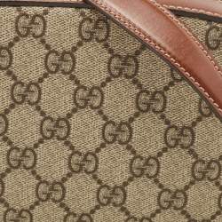 مملوكة مسبقًا Gucci Brown/Beige GG Supreme Canvas and Leather Mini Chain Bag