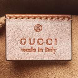 مملوكة مسبقًا Gucci Brown/Beige GG Supreme Canvas and Leather Mini Chain Bag