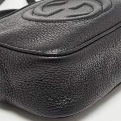 Pre Owned Gucci Black Leather Small Soho Disco Crossbody Bag