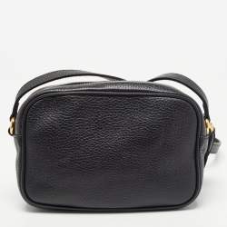 Pre Owned Gucci Black Leather Small Soho Disco Crossbody Bag