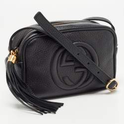 Pre Owned Gucci Black Leather Small Soho Disco Crossbody Bag