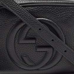 Pre Owned Gucci Black Leather Small Soho Disco Crossbody Bag