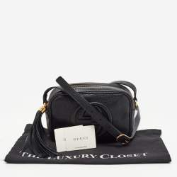 Pre Owned Gucci Black Leather Small Soho Disco Crossbody Bag