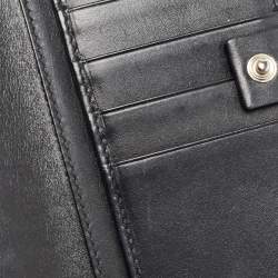 Gucci Black GG Imprime Canvas Interlocking G Wallet on Chain 