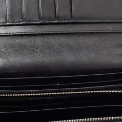 Gucci Black GG Imprime Canvas Interlocking G Wallet on Chain 
