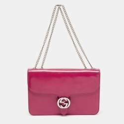 Gucci Medium Dollar Interlocking G Shoulder Bag - Pink Shoulder