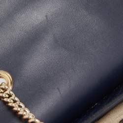 Gucci Navy Blue Microguccissima Leather Medium Emily Chain Shoulder Bag