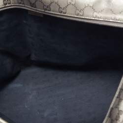 Pre Owned Gucci Bronze GG Coated Canvas Imprime Tote