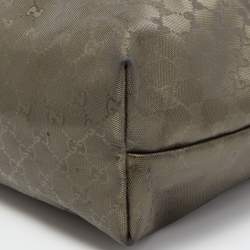 Pre Owned Gucci Bronze GG Coated Canvas Imprime Tote
