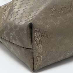 Pre Owned Gucci Bronze GG Coated Canvas Imprime Tote