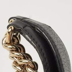 Pre Owned Gucci Black Grained Leather Medium Chain Soho Shoulder Bag